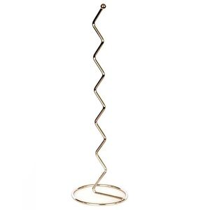 Zig Zag Metal Toilet Paper Holder In Gold Tone